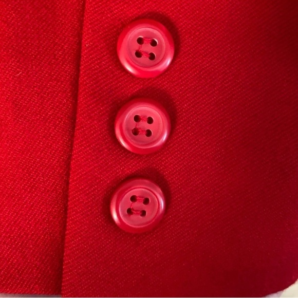 Vintage Pendleton Red Wool Double Button Blazer - Picture 6 of 15